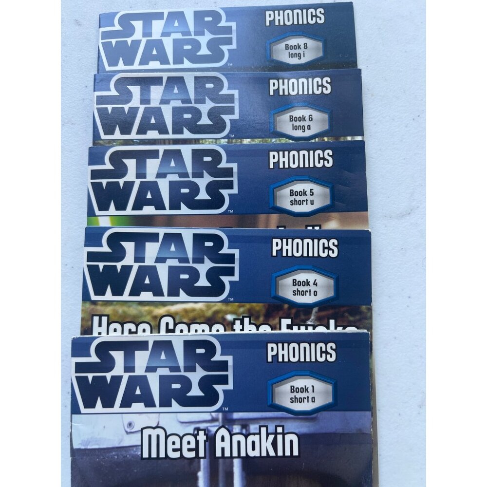 Scholastic Star Wars Phonics Book Set of 5 Education Teaching to Read‎